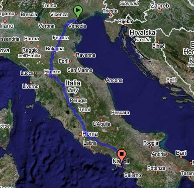 Venedig - Florenz - Rom - Neapel