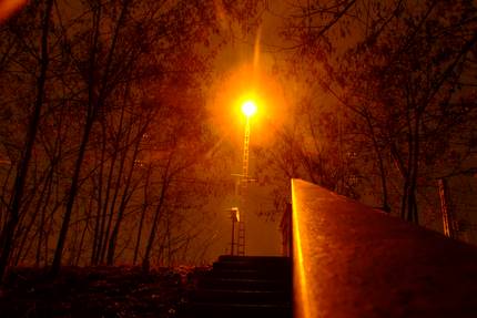 Blick Richtung Bahndamm