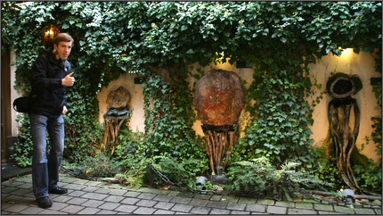 Beim Silberschmied gab's diese interessante Wasseranlagen