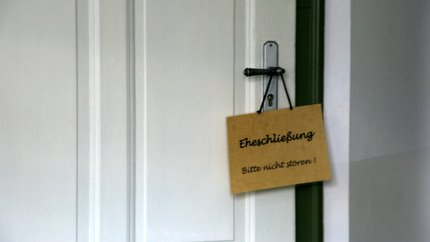 Eheschließung - Bitte nicht stören