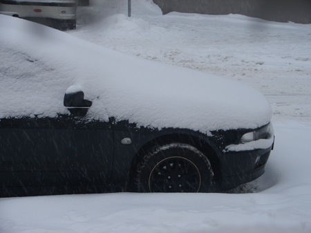 Und die Parklücke werde ich auch nicht mehr ohne Schaufel verlassen können.