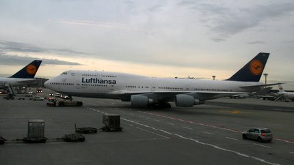 Unsere Boing beim Ausparken