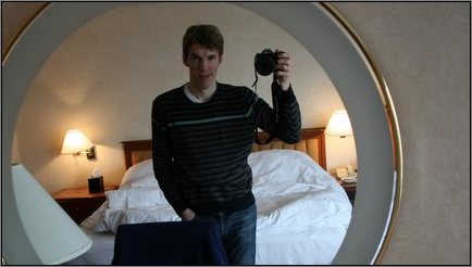 Beweisfoto vom Doppeltbett in der Luxussuite