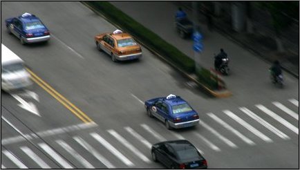 Mit Taxis dotierter Verkehr