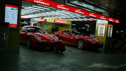 Tiefgarage mit Putzabteilung