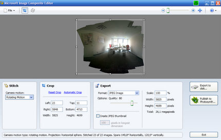 Image Composite Editor von Microsoft - gratis