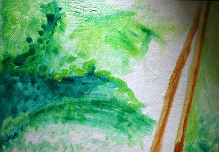 Hintergrund mit großem Pinsel